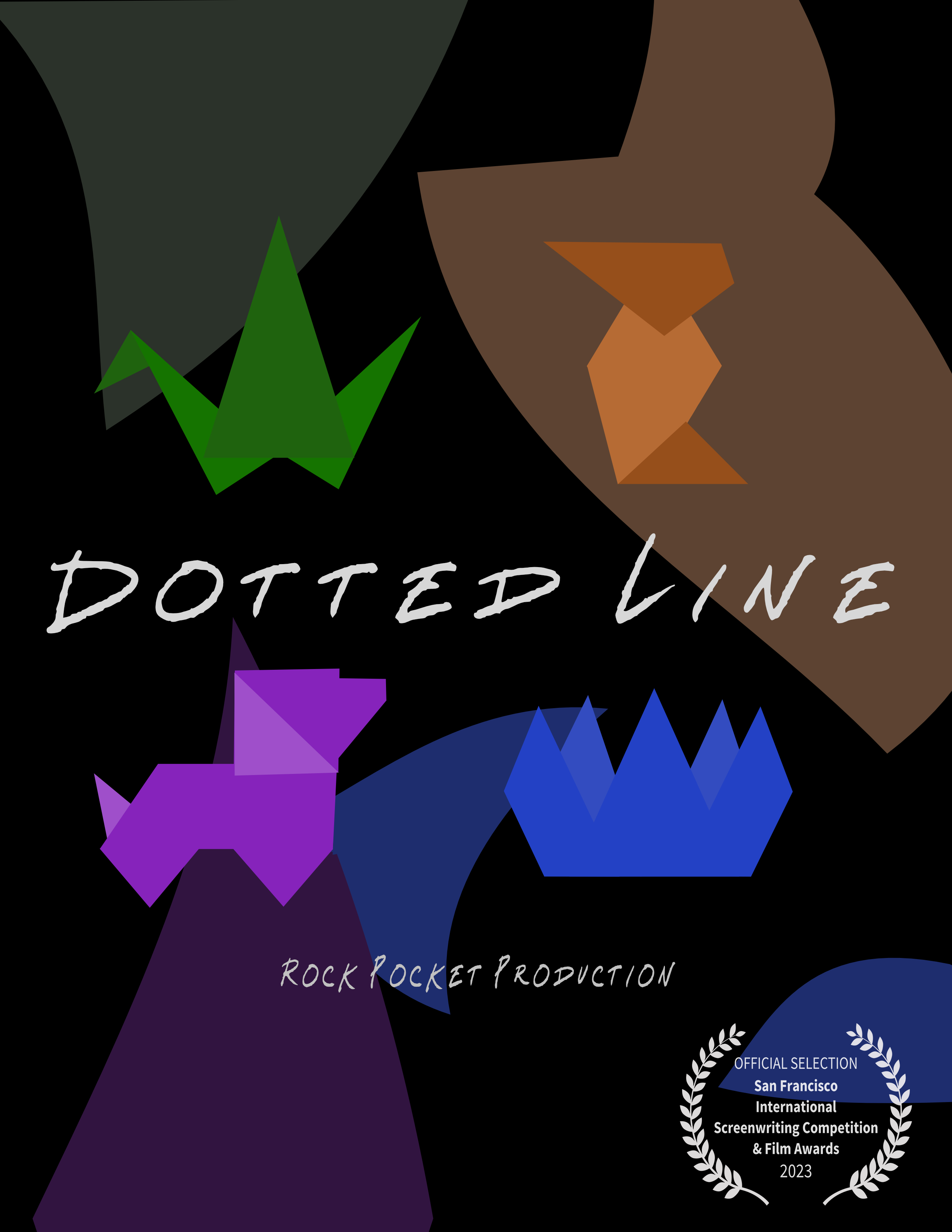 Current Dotted Line Poster